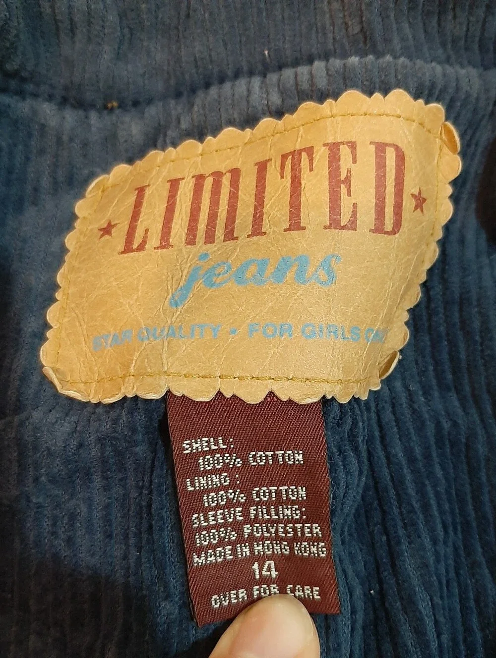 🔥Vtg Limited Jeans Kids Size 14 Denim Barn Chore Jacket Unisex
